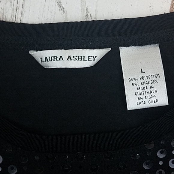 Vintage Laura Ashley Cropped Sequin Top - Picture 2 of 7